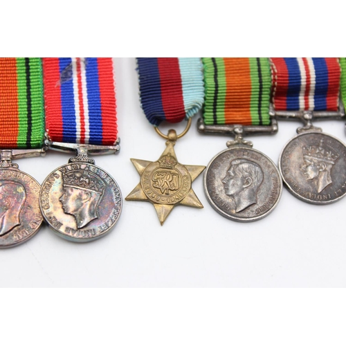 257 - Job Lot of WW2 Miniature Medals Inc 3 Mounted Groups