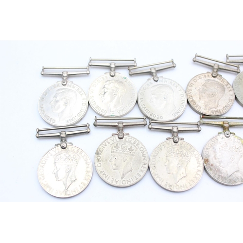 258 - 10 x WW2 Medals Inc War, Defence