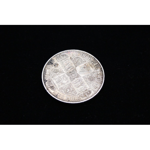 267 - RARE 1847 Victorian SILVER Crown (28g)