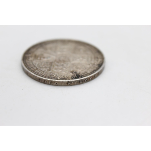 267 - RARE 1847 Victorian SILVER Crown (28g)