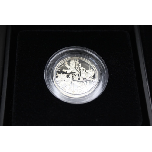 268 - 2 x ROYAL MINT / JUBILEE MINT .925 Sterling Silver Proof Coins Boxed w/ COA 37g