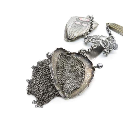 363 - Silver ladies chatelaine