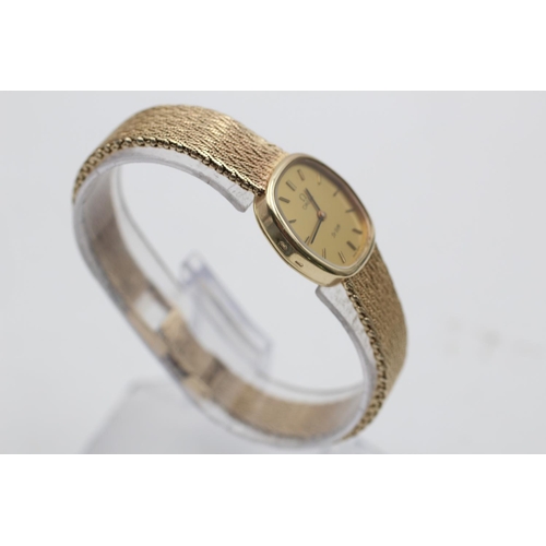 44 - 9ct gold case & bracelet mechanical hand-winding wristwatch by OMEGA (33g)