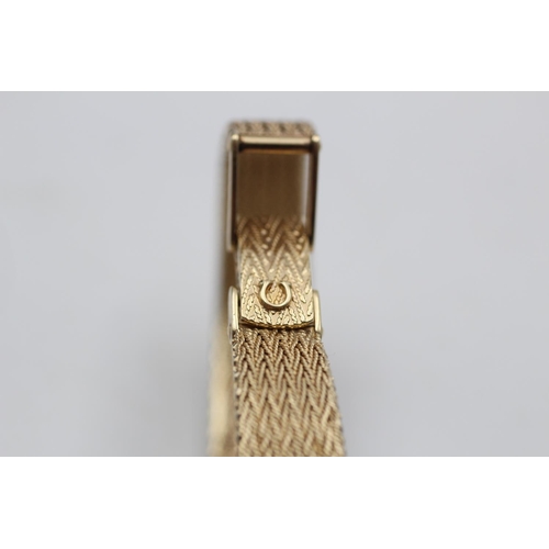 44 - 9ct gold case & bracelet mechanical hand-winding wristwatch by OMEGA (33g)