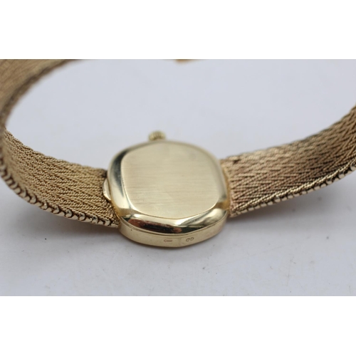 44 - 9ct gold case & bracelet mechanical hand-winding wristwatch by OMEGA (33g)