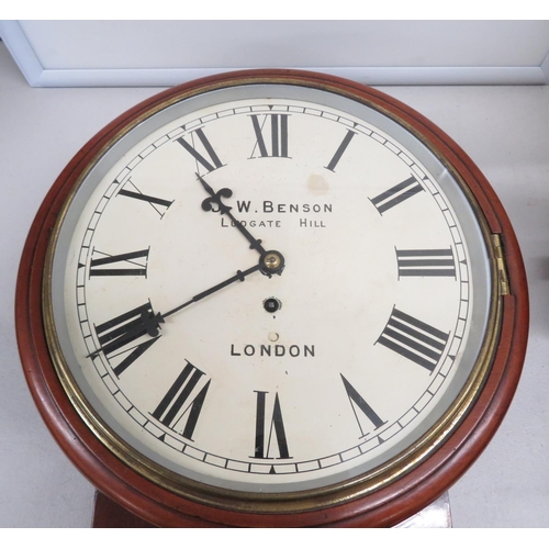 108 - JW Benson Ludgate London wall clock 12