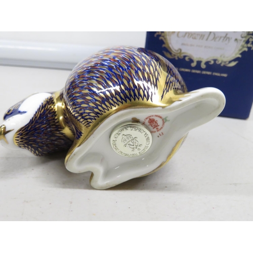 235 - Boxed Royal Crown Derby Badger