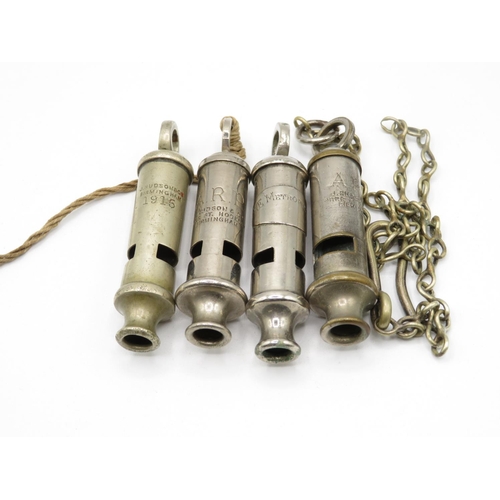 258 - Selection of 4x whistles