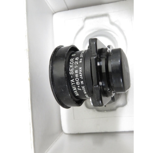 265 - Mammia C330 Professional S camera body with Mammia Sekor S 80mm 1.2.8 lens - both in original boxes ... 