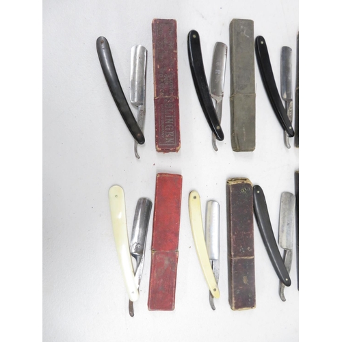 267 - 8x etched blade cutthroat razors