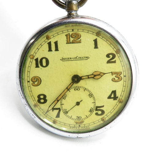 296 - Jaeger Le Coutre JS/TP military pocket watch - watch runs