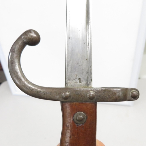 49 - 1883 French Bayonet with sheath