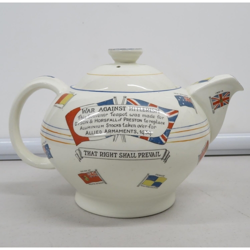 76 - War against Hitlerism teapot