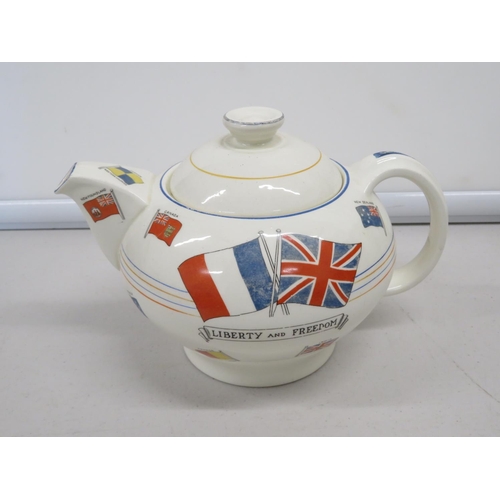 76 - War against Hitlerism teapot