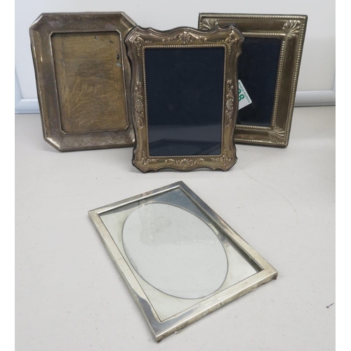 98 - 4x silver picture frames