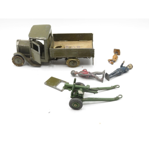 161 - Boxed Britain Army lorry with driver