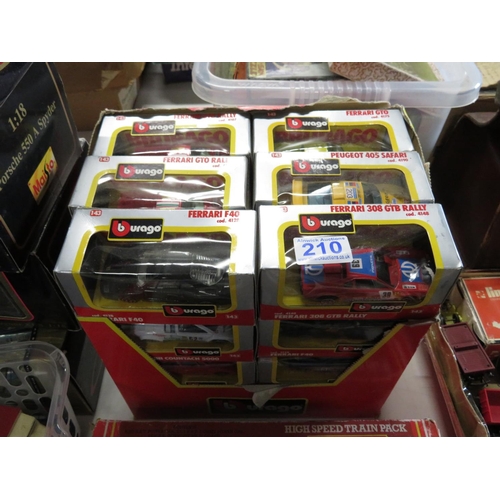 210 - Burago full shop pack in display box