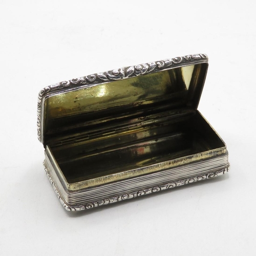 263 - Silver snuff box engraved to James Carswell Snr. 10 Canning Place - possibly James Carswell designer... 