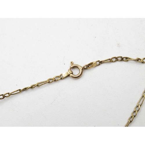 293 - 9ct gold locket and chain 5.6g 20