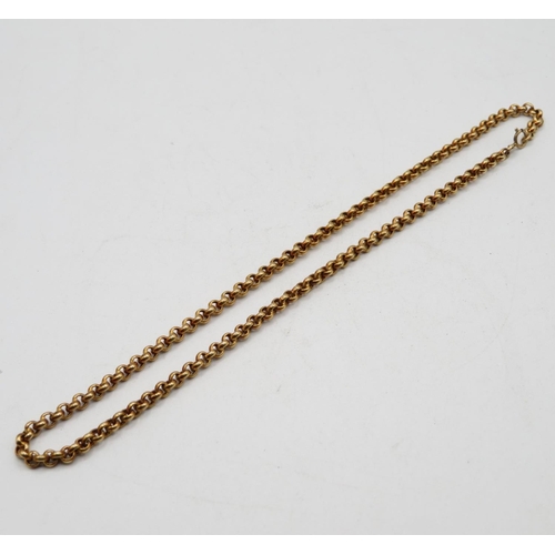 297 - Belcher 9ct gold chain 16