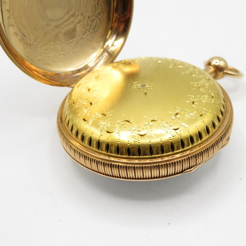 35 - Very large 18ct Georgian Circa1800 Verge pocket watch  by Meuron and Co. of Geneva with quarter repe... 