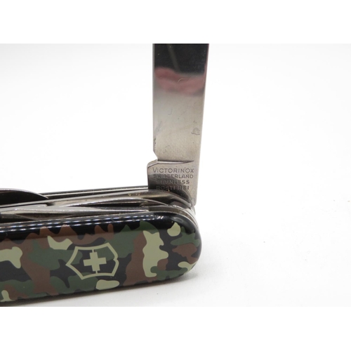 52 - As new Swiss Army knife with camouflage handle