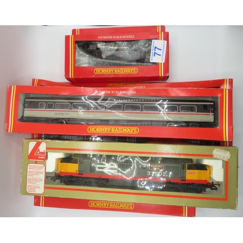 77 - Collection of boxed Hornby Railway trains carriages and engines