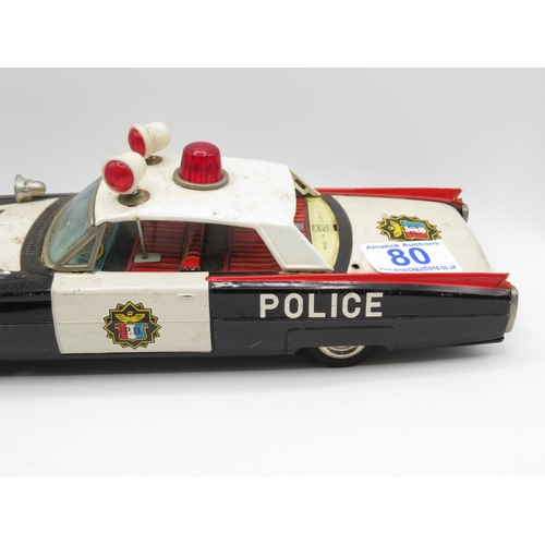 80 - Japanese tin plate Police car 11