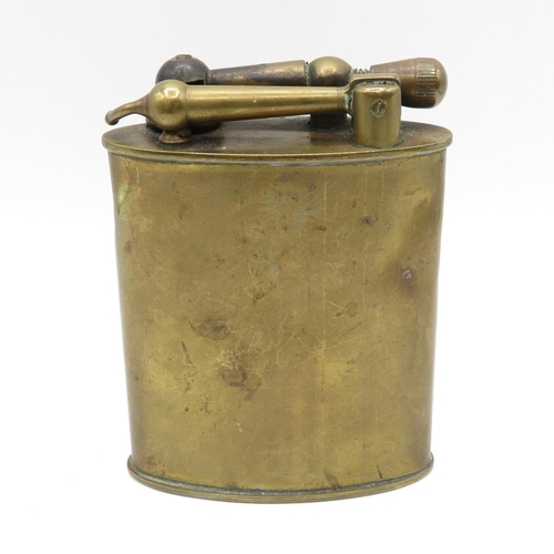 87 - Original large brass desk lighter 4