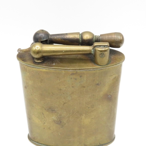 87 - Original large brass desk lighter 4