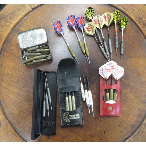 215 - Collection of darts including Jocky Wilson originals