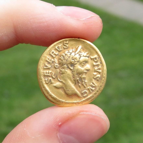 3 - Gold Roman Aureus coin Septimius Severus  7g