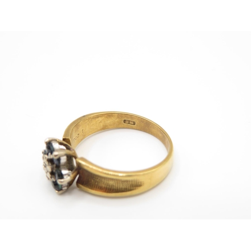 116 - 18ct gold ring size M  4.2g
