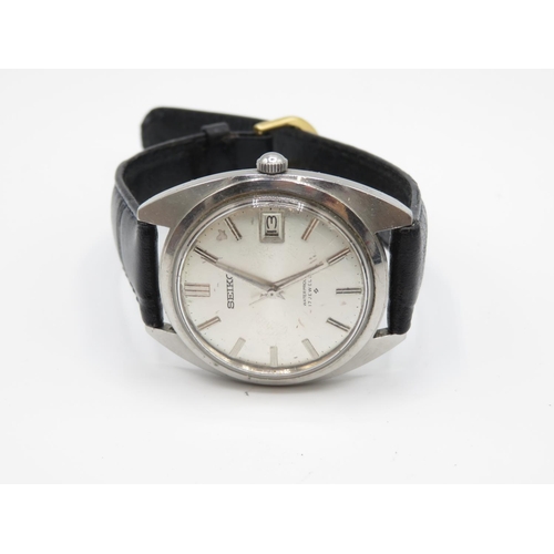 216 - Gent's Seiko 6602 - 8040 vintage stainless steel 17 jewels working with Seiko box