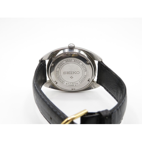 216 - Gent's Seiko 6602 - 8040 vintage stainless steel 17 jewels working with Seiko box