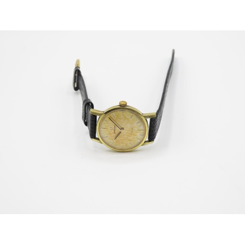 217 - Omega vintage goldtone wristwatch working