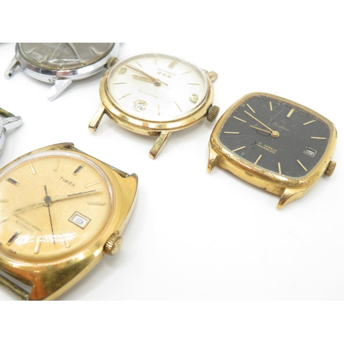 101 - 6x hand wind automatic watch heads all running