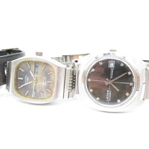 104 - 4x men's hand wind automatic watches all running