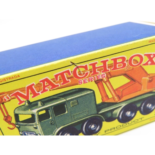 133 - Matchbox 8 wheel crane 30 as new  MIB