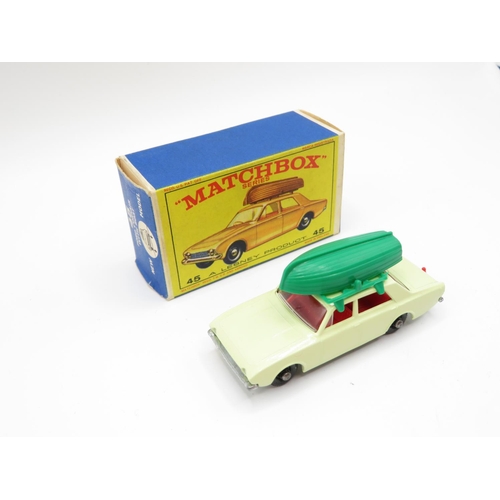 135 - Matchbox 45 Ford Corsair with boat as new MIB