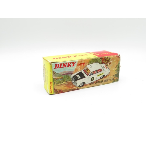 143 - Dinky Ford Cortina rally car good condition - slight box damage