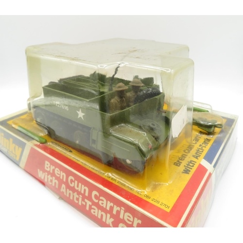 152 - Dinky BrenGun carrier with anti-tank gun 619