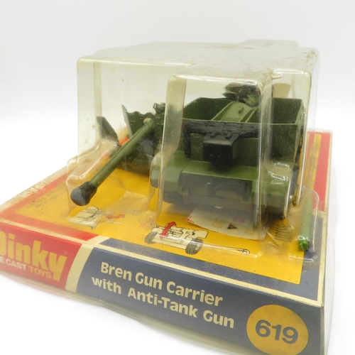 152 - Dinky BrenGun carrier with anti-tank gun 619