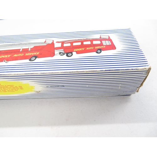 157 - Dinky Supertoys 983 car carrier with trailer - used, boxed - fairly good condition - see photos