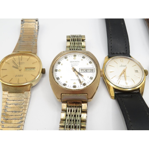 81 - Collection of 5x mechanical wristwatches