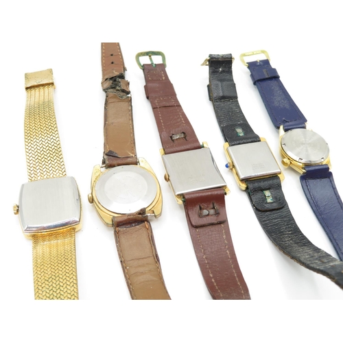 87 - 5x  hand wind watches - watches run