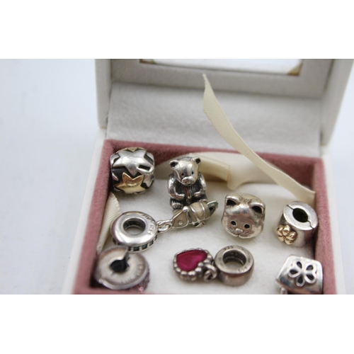 303 - 8 X Sterling Silver Pandora Charms (23g)