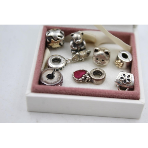 303 - 8 X Sterling Silver Pandora Charms (23g)