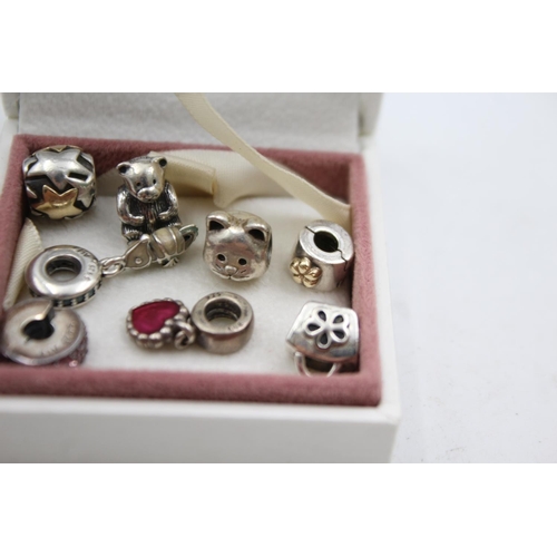 303 - 8 X Sterling Silver Pandora Charms (23g)