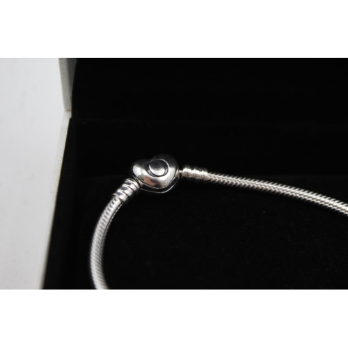 306 - Sterling Silver Pandora Charm Bracelet (32g)